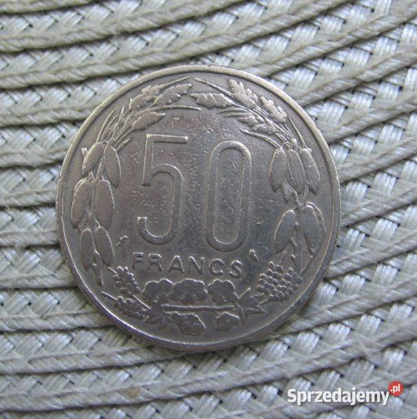 Afryka Równikowa CFA 50 Frank 1963r Kongo Gabon Numizmatyka Kalisz