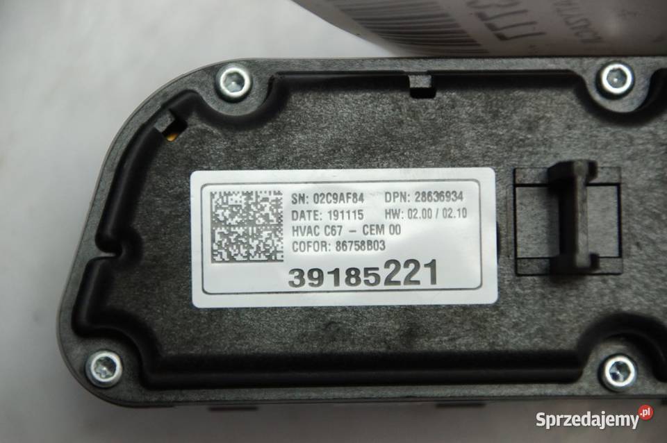 PANEL KLIMATYZACJI OPEL CORSA F 39185221 Lipno