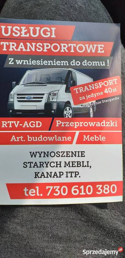 Usługi Transporotwe Przeprowadzki Stargard