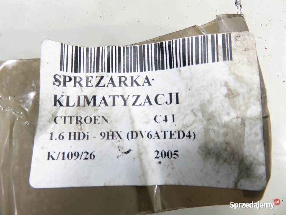 KOMPRESOR KLIMATYZACJI CITROEN C4 I 16 HDi