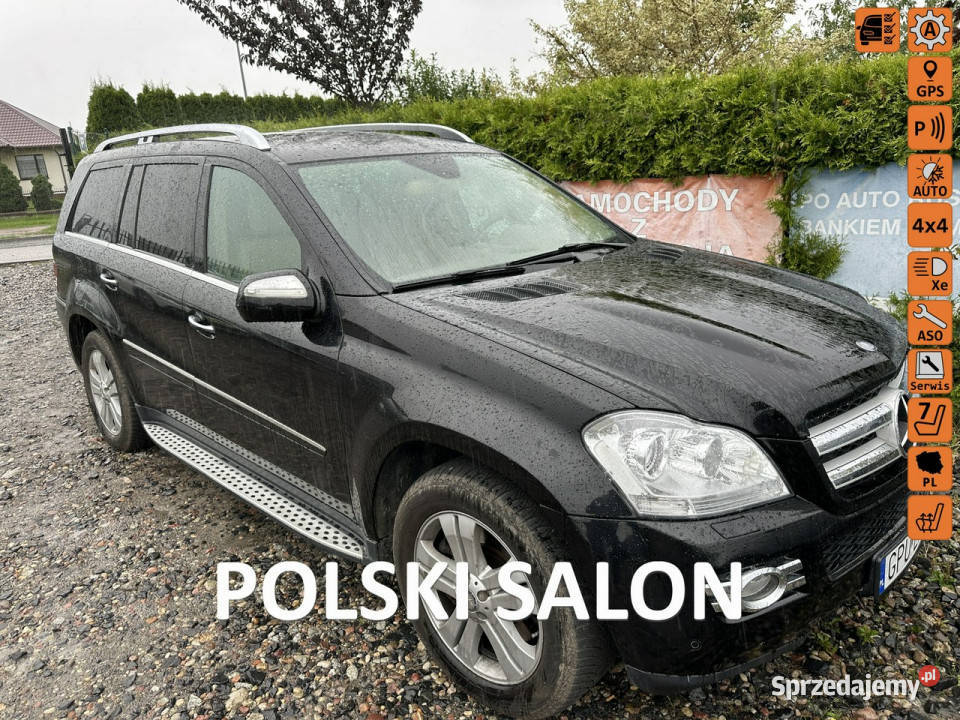 Mercedes GL 320 Polski salon 7 miejsc skóry 4 czarny Mercedes-Benz