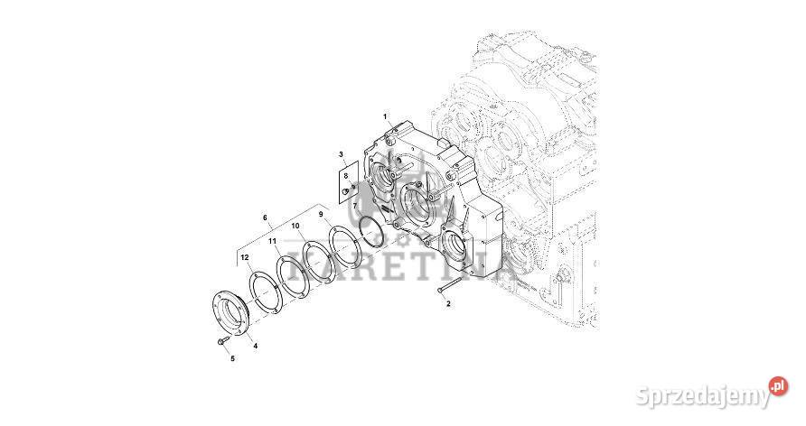 John Deere 9470RX Obudowa R552925 Przekładnia wielkopolskie Jastrzębniki