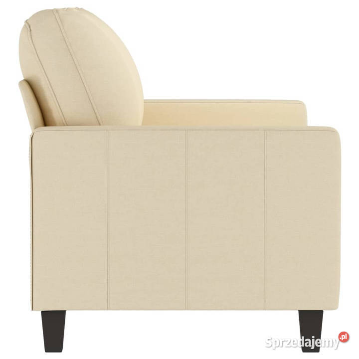 2osobowa sofa kremowa 120 tapicerowana tkaniną Warszawa