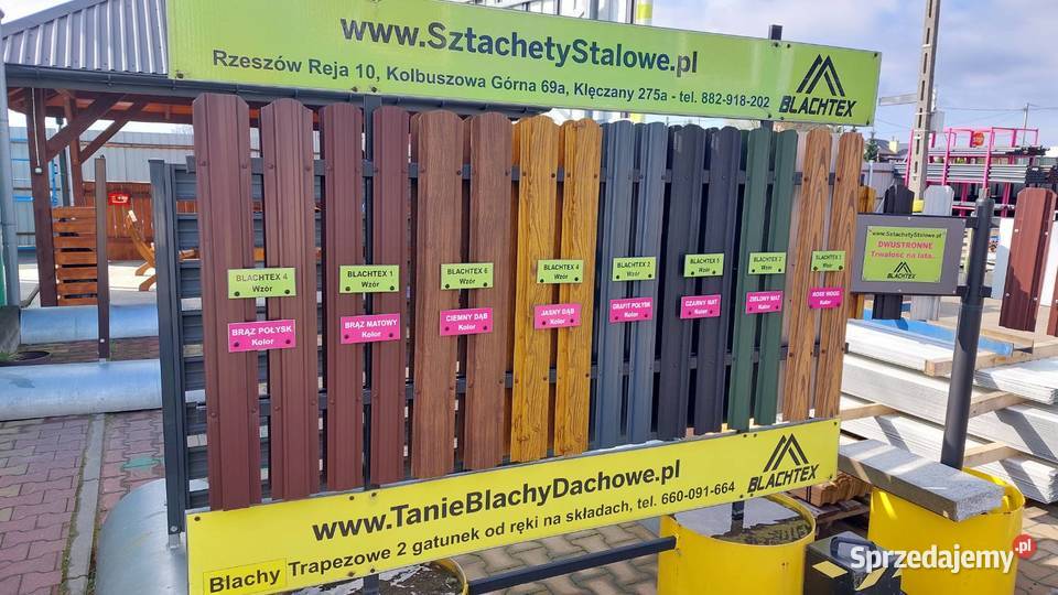 Metalowe ogrodzenie bez konserwacji Sztachety Ogrodzenia i bramy Brzesko