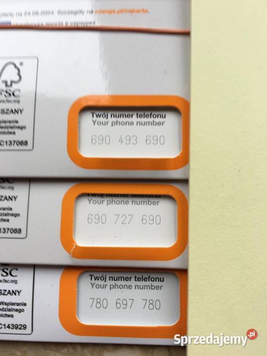 Złote numery Orange