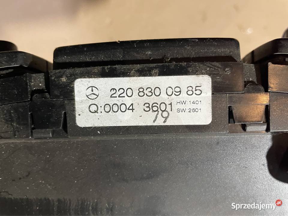Panel sterowania nawiewem A2208300985 mercedes s Szczecin sprzedam