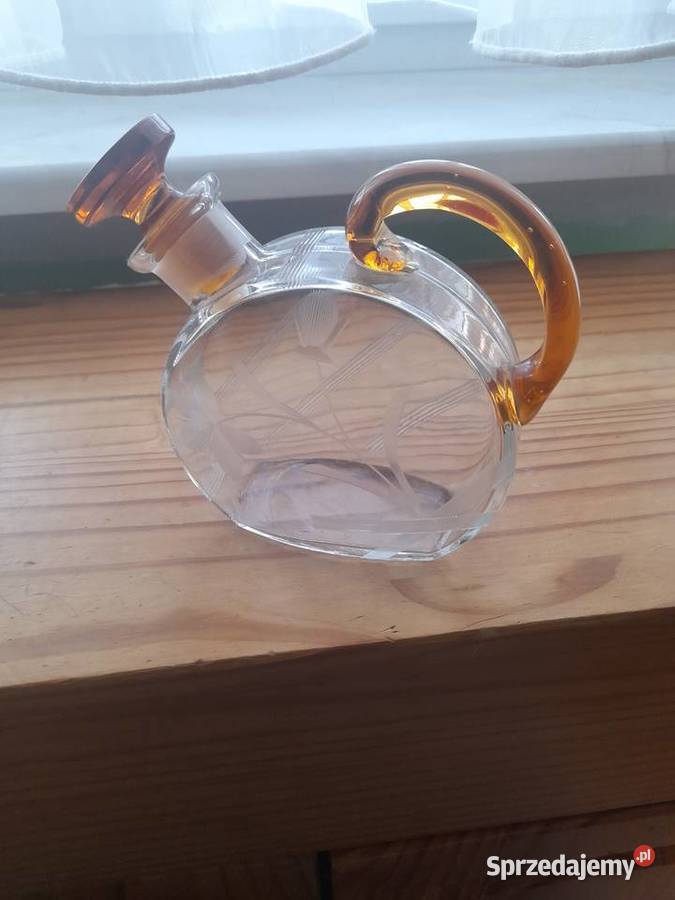 Karafka dwukolorowa vintage styl Art Deco Antyki, Sztuka, Kolekcje Kostrzyn nad Odrą