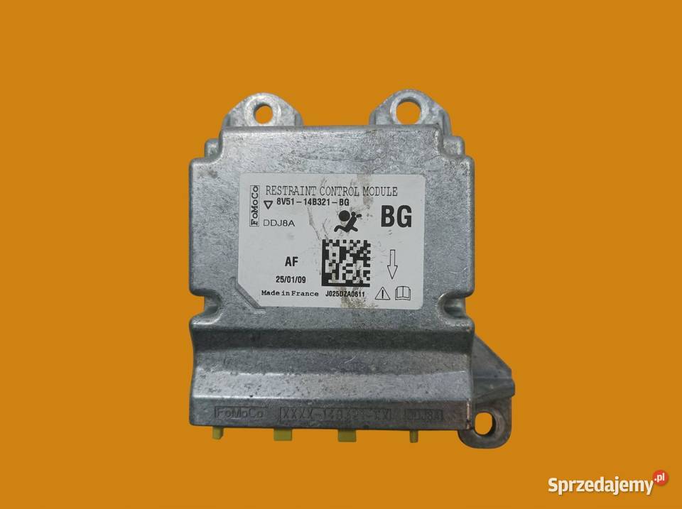 SENSOR AIRBAG 8V5114B321BG Ford Fiesta Mk7 Rok produkcji 2009