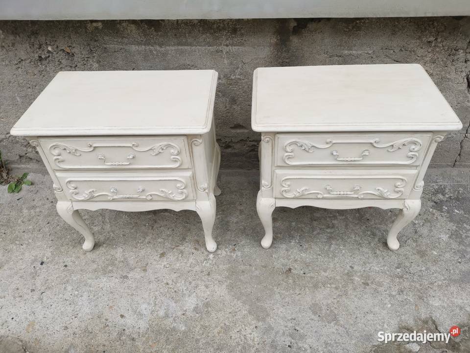 Szafki nocne komódki w styl ludwikowski shabby