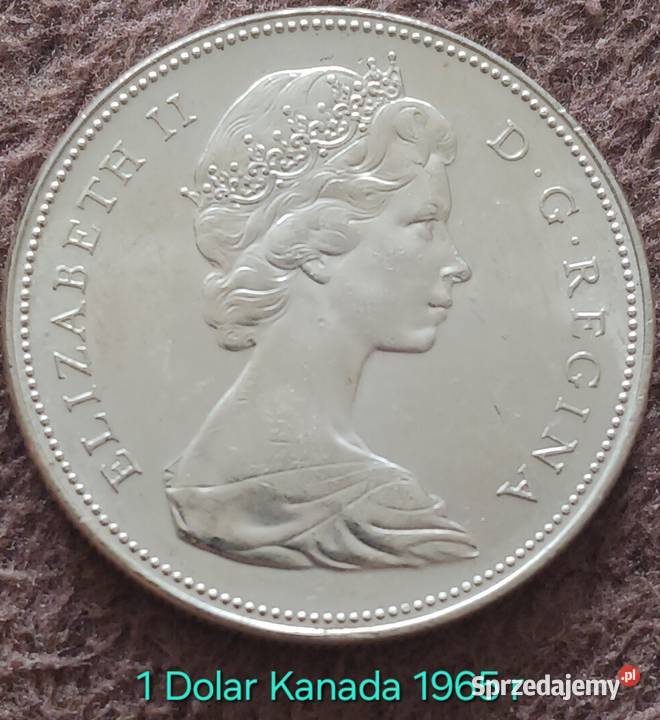 1 Dolar Kanada 1965 r Mennicze srebro Konin