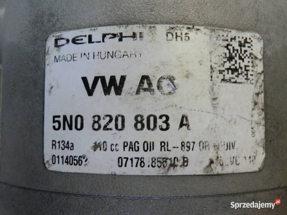 Sprężarka klimatyzacji 5N0820803A VW SEAT SKODA osobowe Krzeszowice
