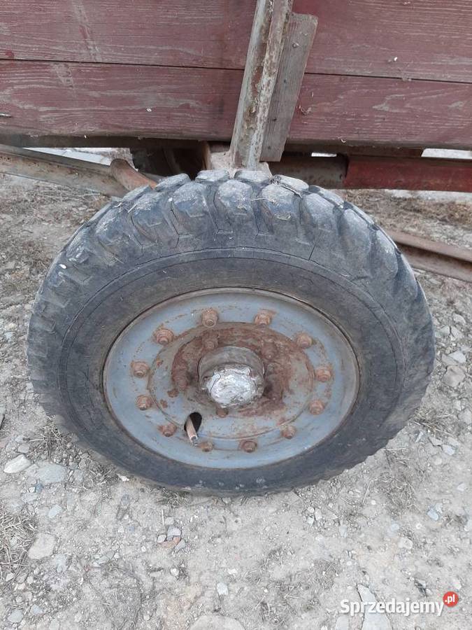 Wóz metalowy z paką do ciągnika c330 sam itp nieuszkodzony Przyczepy rolnicze Dębica