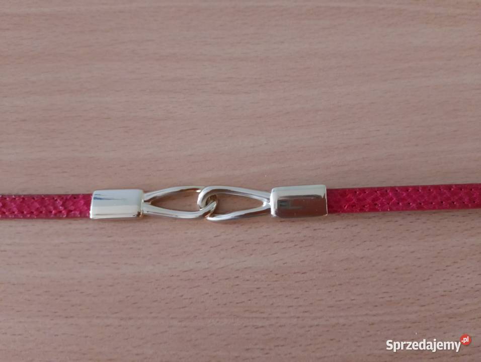 PASEK czerwony Accessorize ze złotymi elementami Długość 104 Złotniki sprzedam