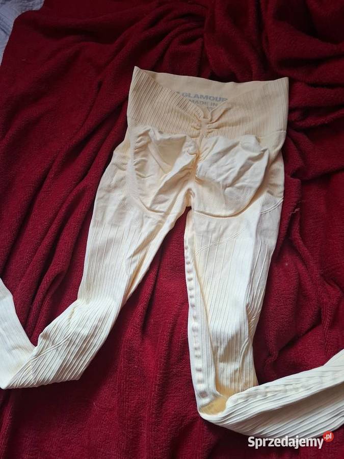 Legginsy gym glamour stan idealny żółty/złoty zachodniopomorskie