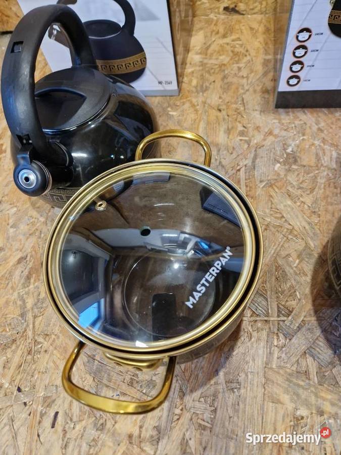 Zestaw garnków emaliowanych Masterpan MP2659 4 Głogowa sprzedam