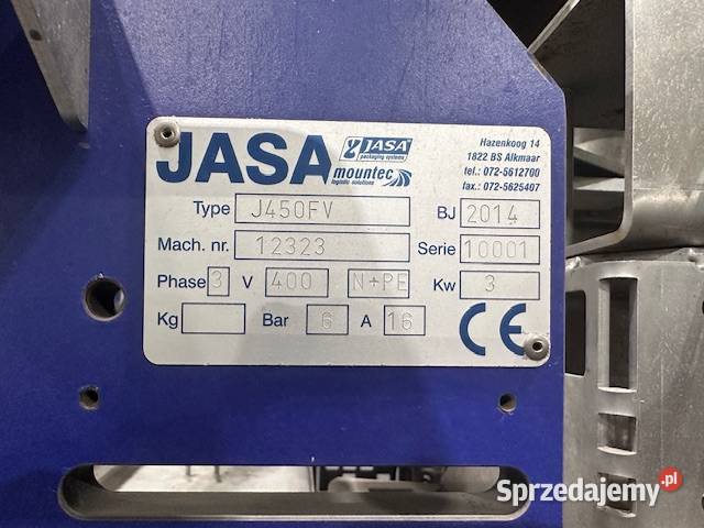 Urządzenie do pakowania JASA 450FV Koźmin Wielkopolski sprzedam