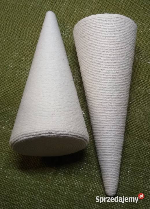 Stożek Styropianowy Baza Choinka Ozdoba Sznurek Gdańsk