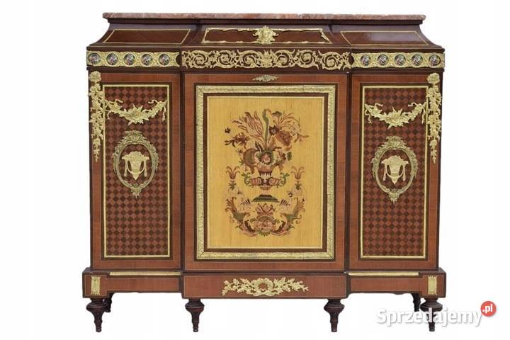 Piękna Komoda Empire Drewno Mosiądz Szafa Kraków sprzedam
