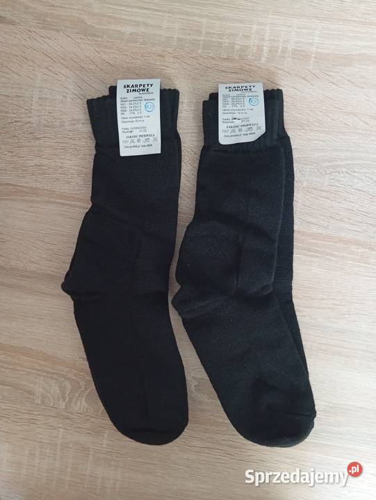 Nowe 2x Skarpety zimowe czarne Krajewski 3941 Lublin
