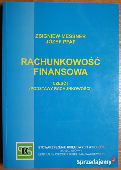 Zbigniew Messner Józef Pfaf Rachunkowość lubelskie