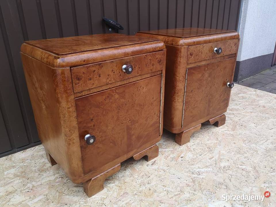 Stoliki Szafki Nocne Art Deco Stare Antyk Swarzędz