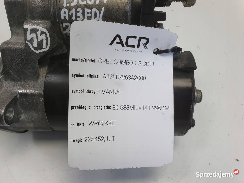 ROZRUSZNIK Opel Combo D 13 CDTI ROZRUSZNIK BOSCH Chełm