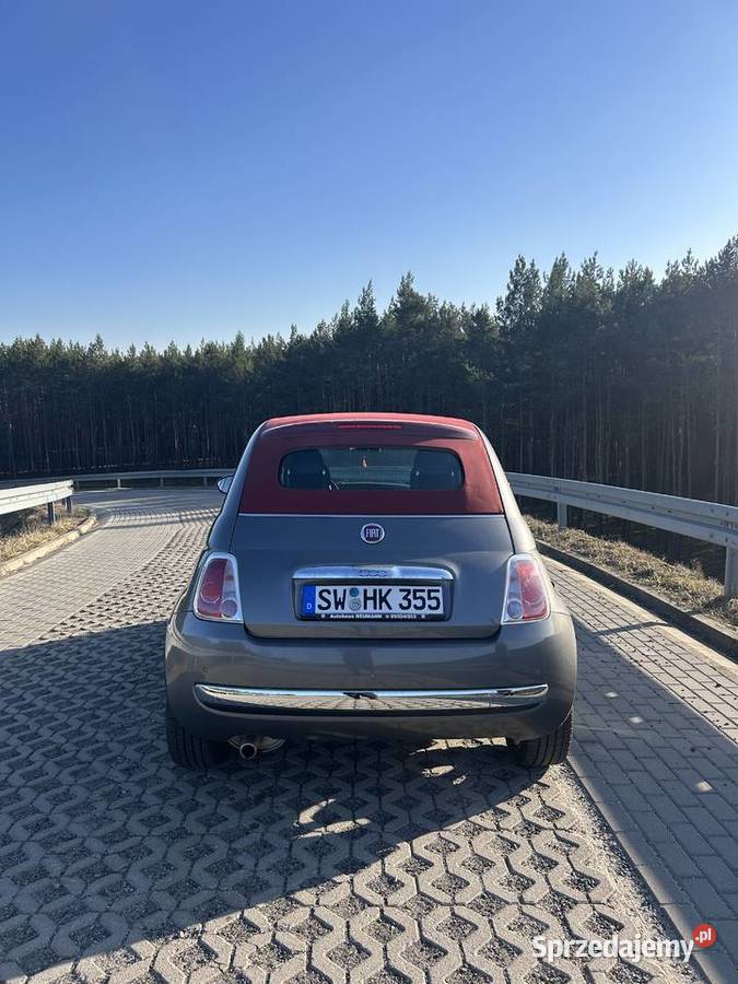 Fiat 500C Cabrio 2015 12 114 000 szary gotowy do 69KM lubuskie Nowa Sól