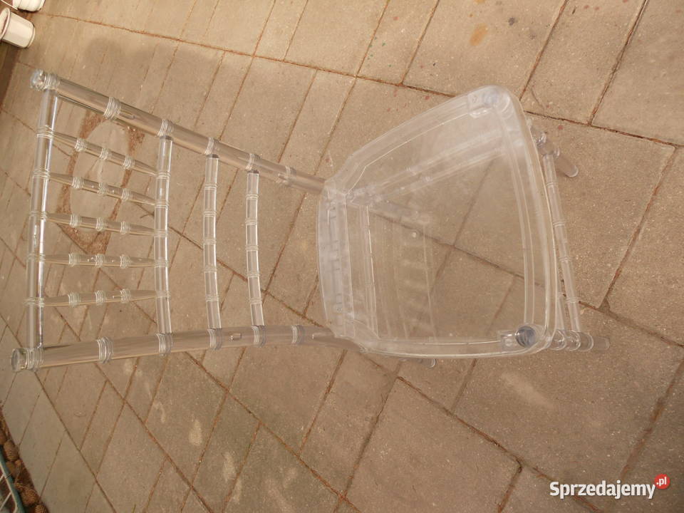 Krzesła przeźroczyste Poznań sprzedam