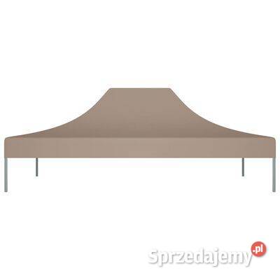 vidaXL Dach do namiotu imprezowego 4 x 3 m taupe