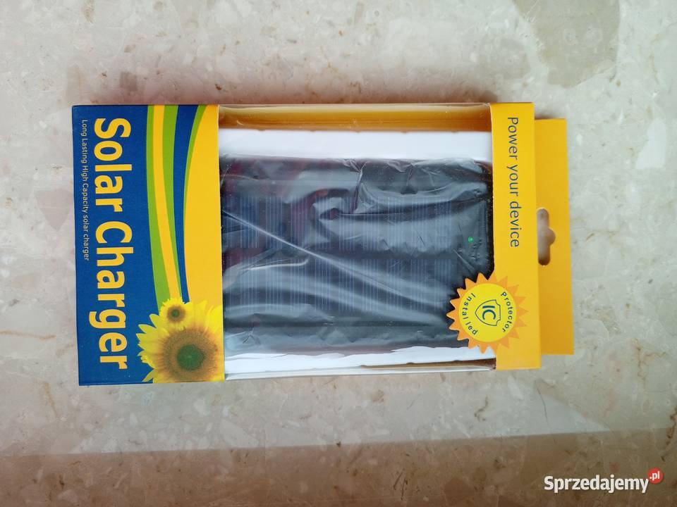 Powerbank solarny wodoodporny z latarka i Ełk