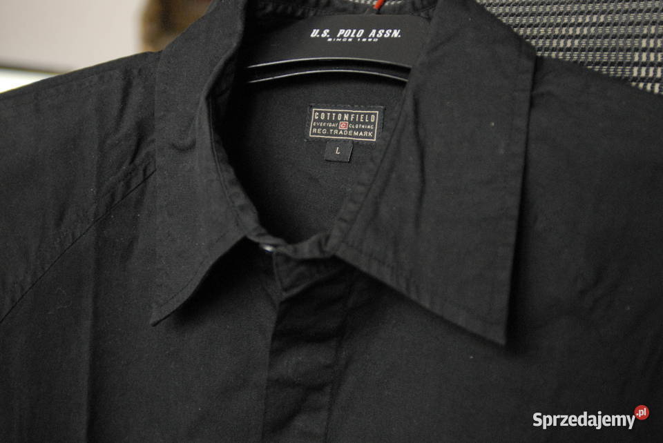 Cottonfield czarna koszula z plisą 100 bawełna L sprzedam