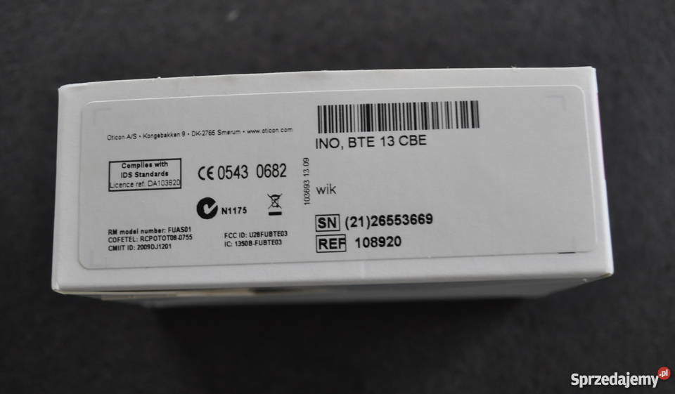 Aparat Słuchowy Oticon Ino Model FUAS01 Kraków