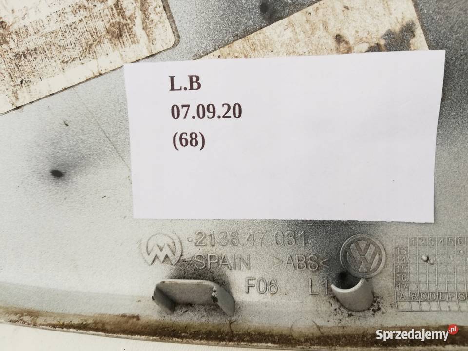 OBUDOWA LUSTERKA LEWA VW GOLF VII SPORTSVAN osobowe Karoseria Nowy Tomyśl