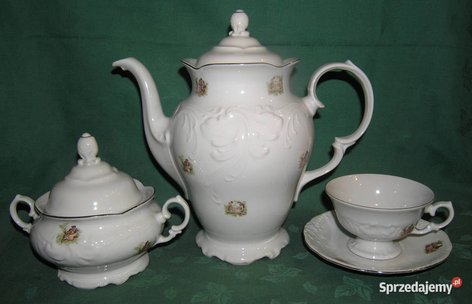 serwis kawowy vintage miłość wiedeńskaD Porcelana i szkło dolnośląskie Bartków