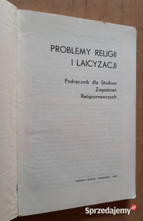 Problemy religii i laicyzacji Suwałki sprzedam