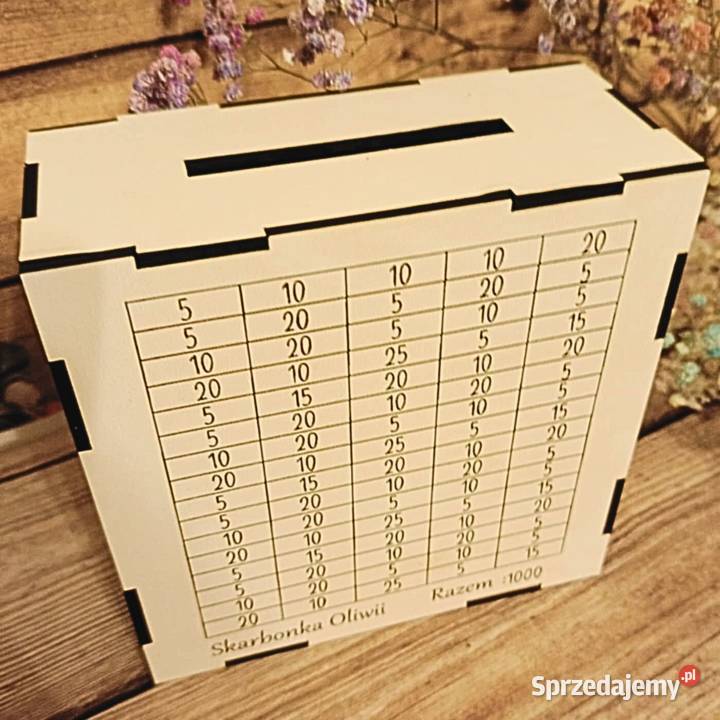 Skarbonka Black Pink z personalizacją ręcznie Pozostałe Kraków