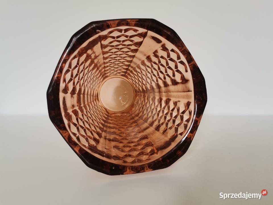 Stary duży ciężki wazon Ćwieki szkło Ząbkowice Katowice