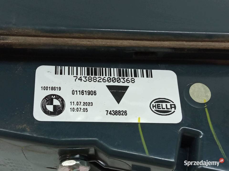 LAMPA TYŁ W KLAPĘ PRAWA EUROPA 7438826 Bmw X6 II