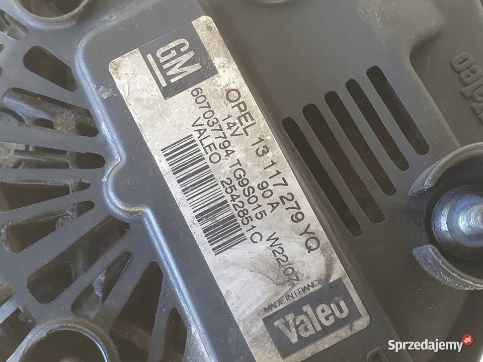 Opel Combo C 13 CDTI ALTERNATOR 13117279YQ valeo Janów