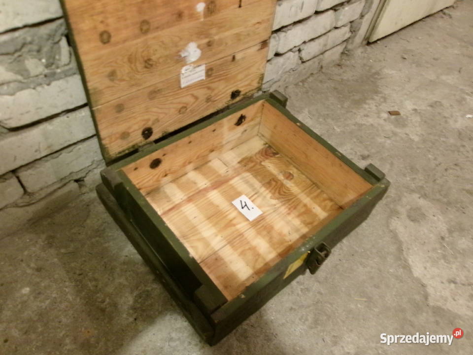 Skrzynia wojskowa drewniana wym 71x32x wys 41 Legionowo