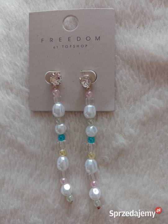 Długie Bogato zdobione kolczyki wieczorowe z