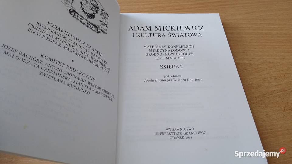 Adam Mickiewicz i kultura światowa Ks 2 Bachórz