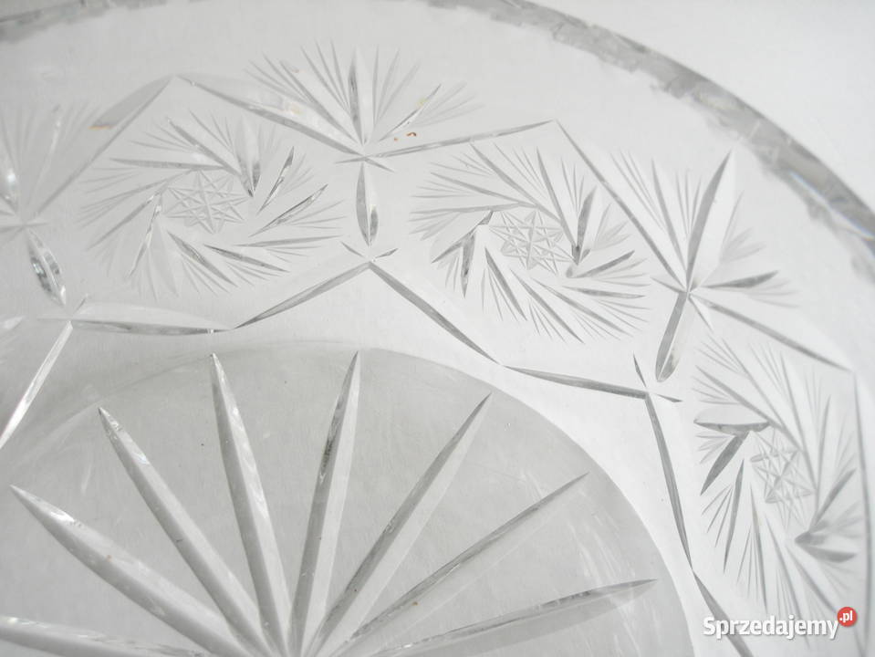 kryształowa misa vintage PRL Częstochowa