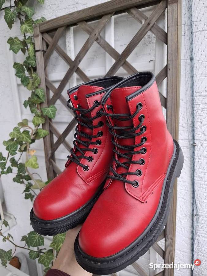 Czerwone botki 36 Primadonna wysokie buty glany Kraków