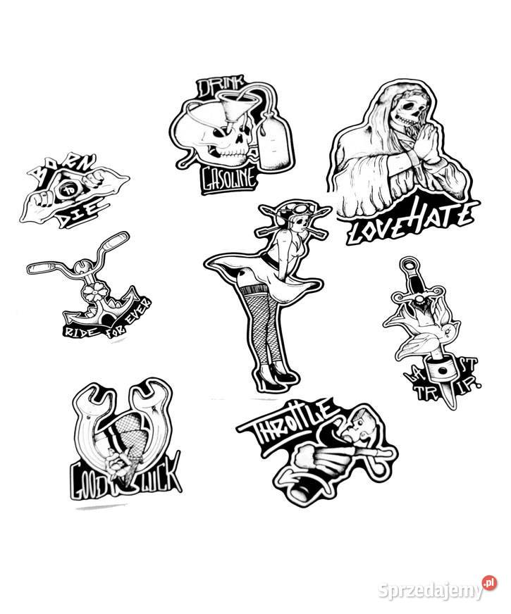 Zestaw naklejek Cafe Racer Bobber Trucke Custom Rzeszów