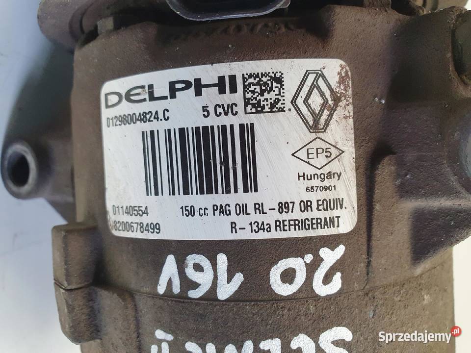 SPRĘŻARKA KLIMATYZACJI Renault Scenic II 20 16V Rudka