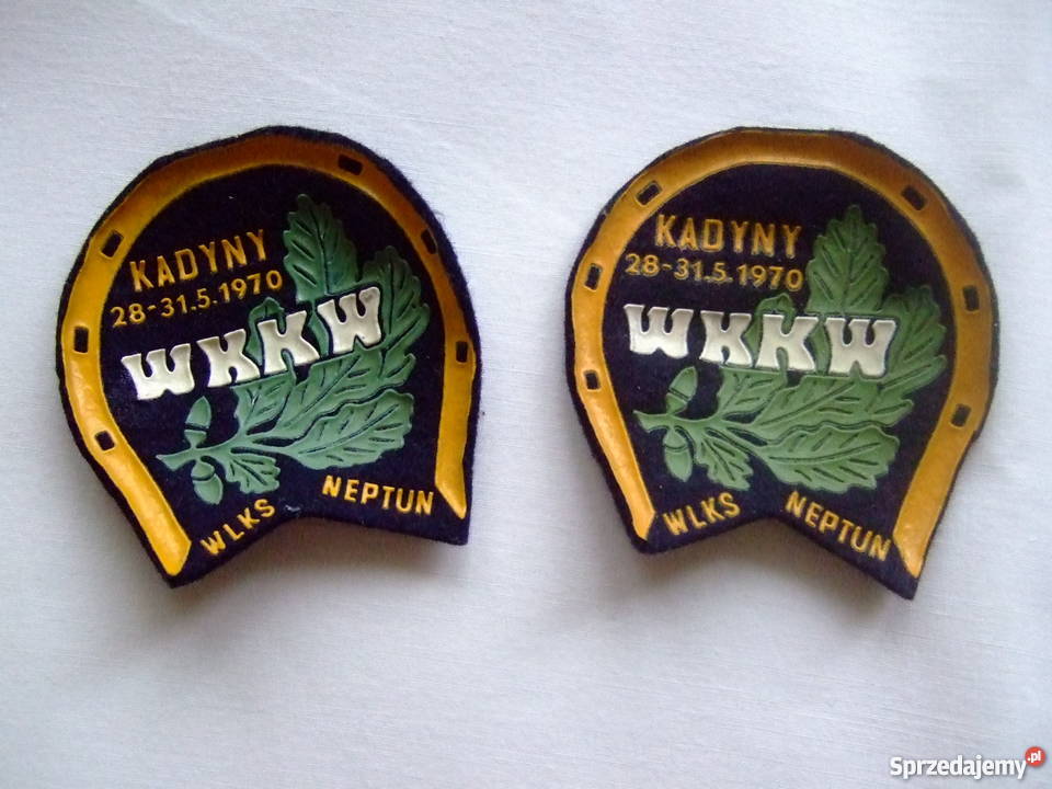 Plakietka filcowa WKKW Kadyny 1970 r Pozostałe Łódź