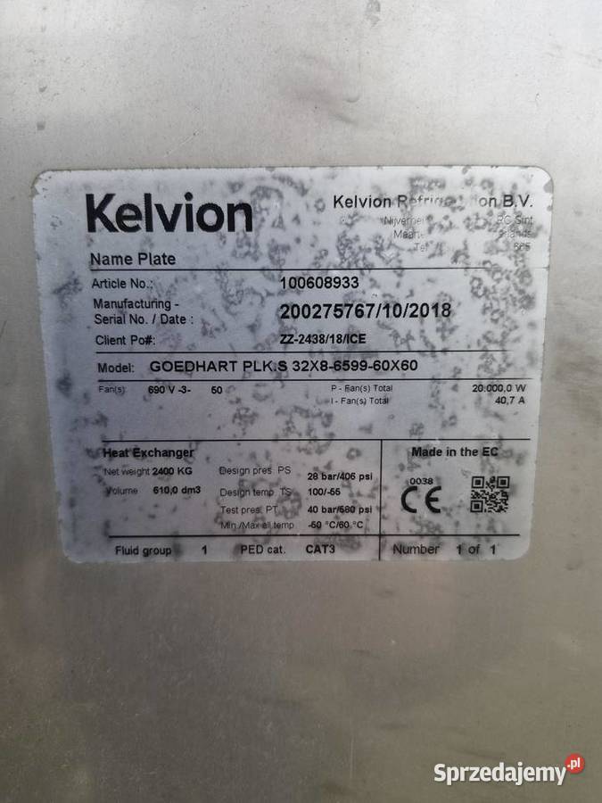 Wymiennik ciepła Kelvion Goedhart NOWY sprzedam