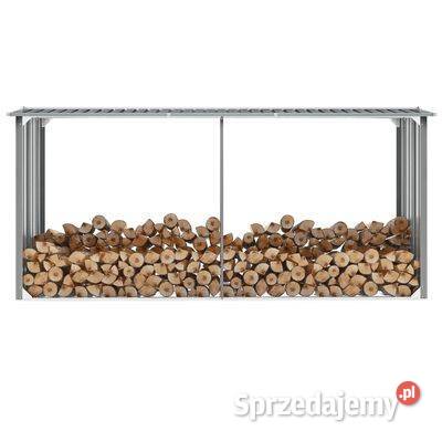 vidaXL Wiata na drewno stal galwanizowana 330 x