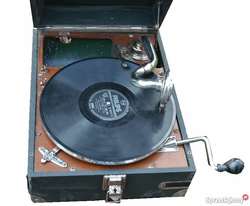 POLYPHON MUSIK Patefon Walizka Antyk łódzkie Piotrków Trybunalski